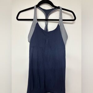 Lululemon NavyBlue and White Women's Tank Top